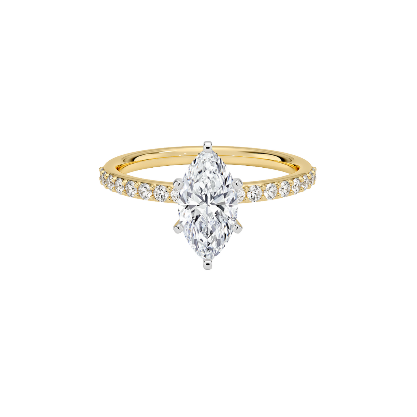 Endless 1.8mm Pavé Anillo en Oro 18K