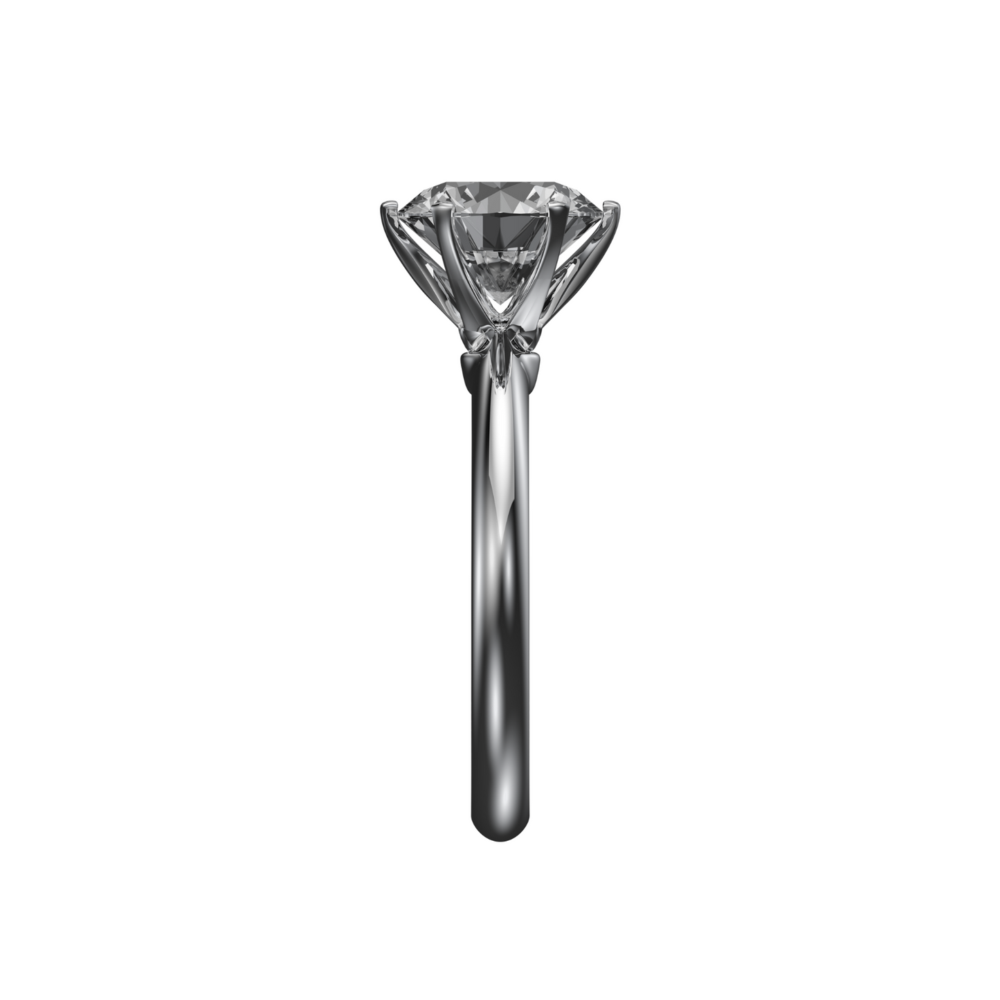 Serenity 1.8mm Solitario  Anillo en Platino 950