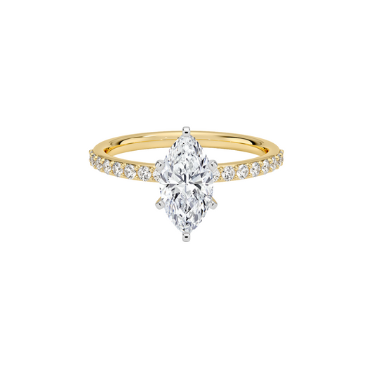 Endless 1.8mm Pavé Anillo en Oro 18K